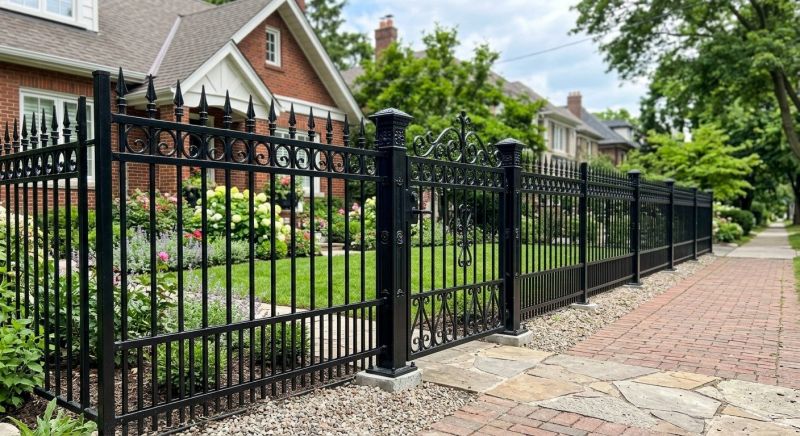 Gothic Iron Fence Installation in Alpharetta, GA